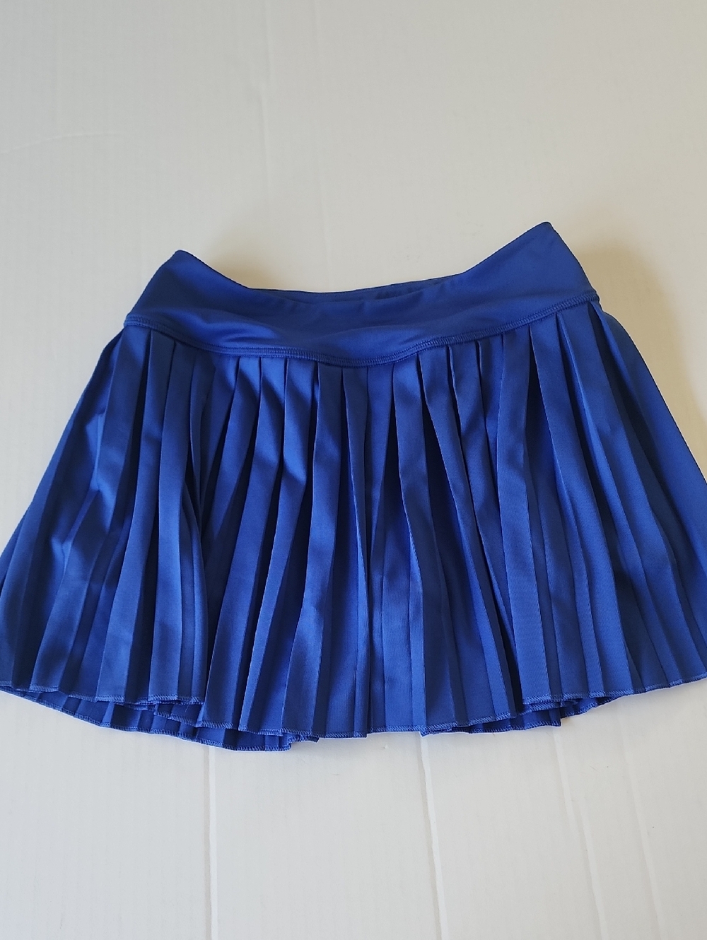 Flirty Blue Pleated Flowy Women’s Athletic Skirt Skort